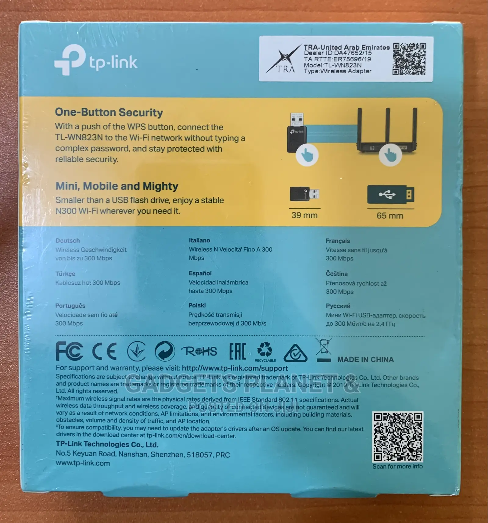 Tp-Link 300mbps Mini Wireless N USB Adapter - TL-WN823N