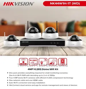 Hikvision Nk44w1h-1t(Wd) 4mp H.265 Dome Wi-Fi Kit
