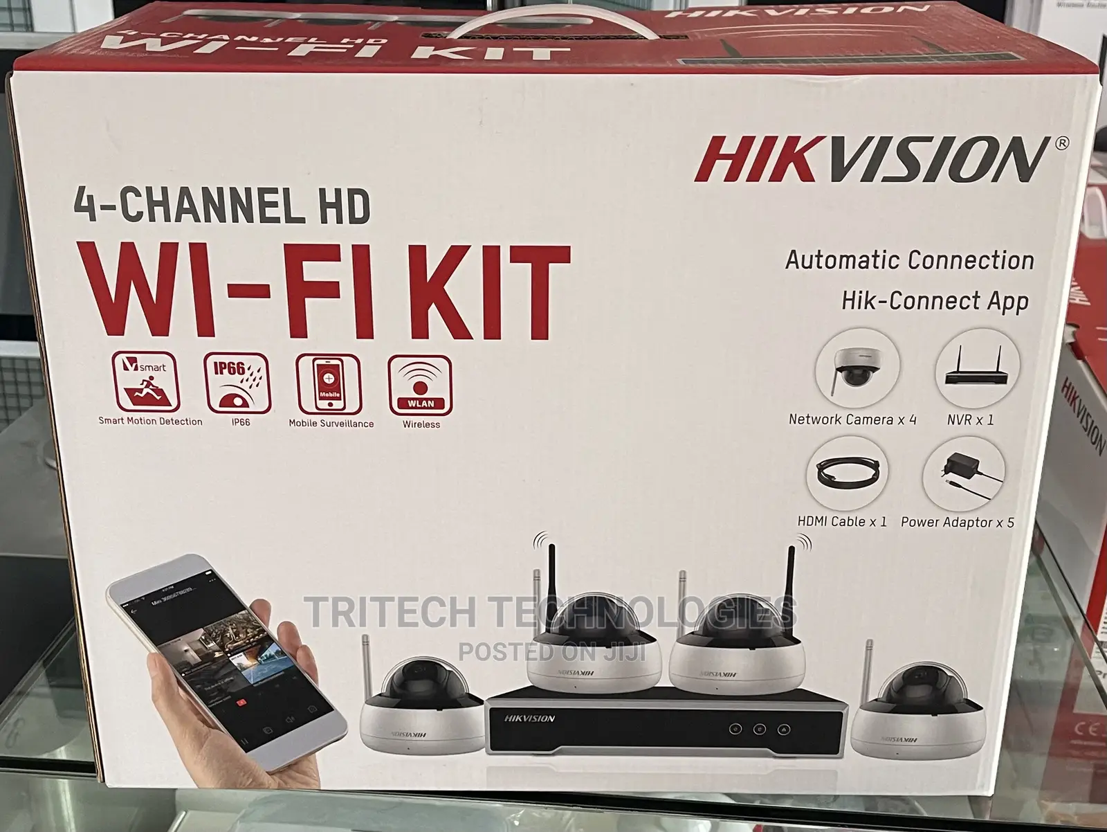 Hikvision Nk44w1h-1t(Wd) 4mp H.265 Dome Wi-Fi Kit