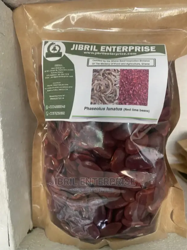 Red Lima Beans (Phaseolus Lunatus)