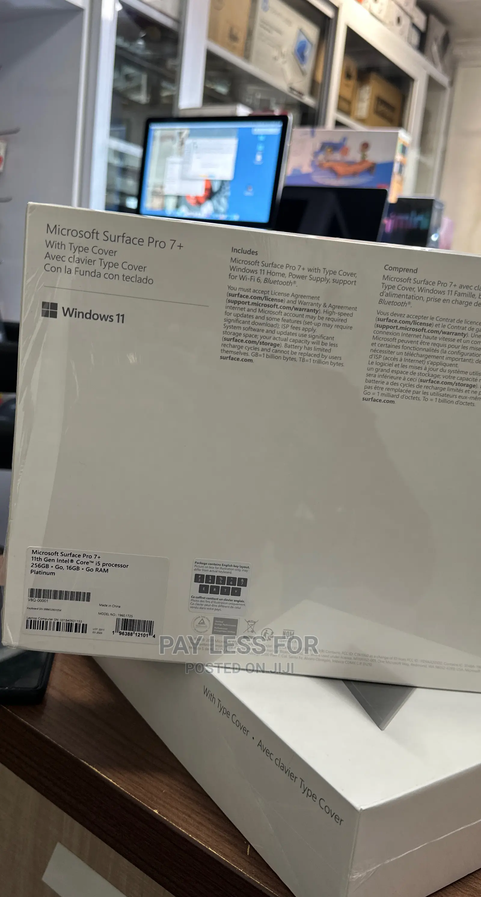 New Laptop Microsoft Surface Pro 7+ 16GB Intel Core I5 SSD 256GB