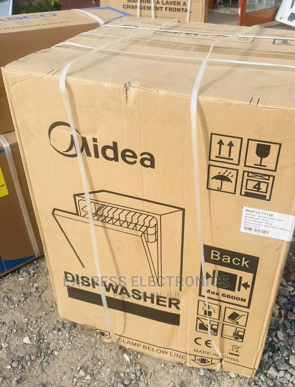 Original New Midea 12 Plates Dishwasher [WQP12-7713E]