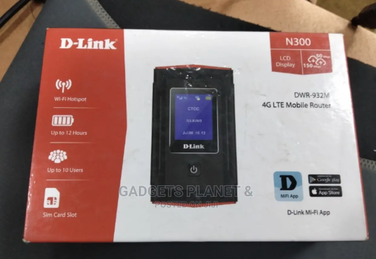 D-Link 4g Lte Universal Mobile Mifi Router - DWR-932m