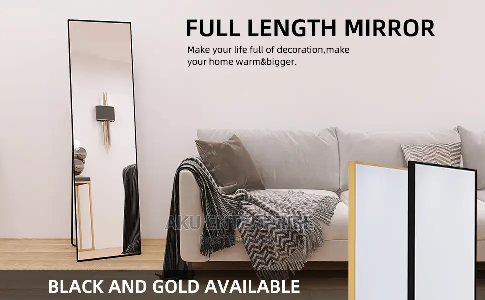 Full-Length Vanity Mirror, Hanging and Standing