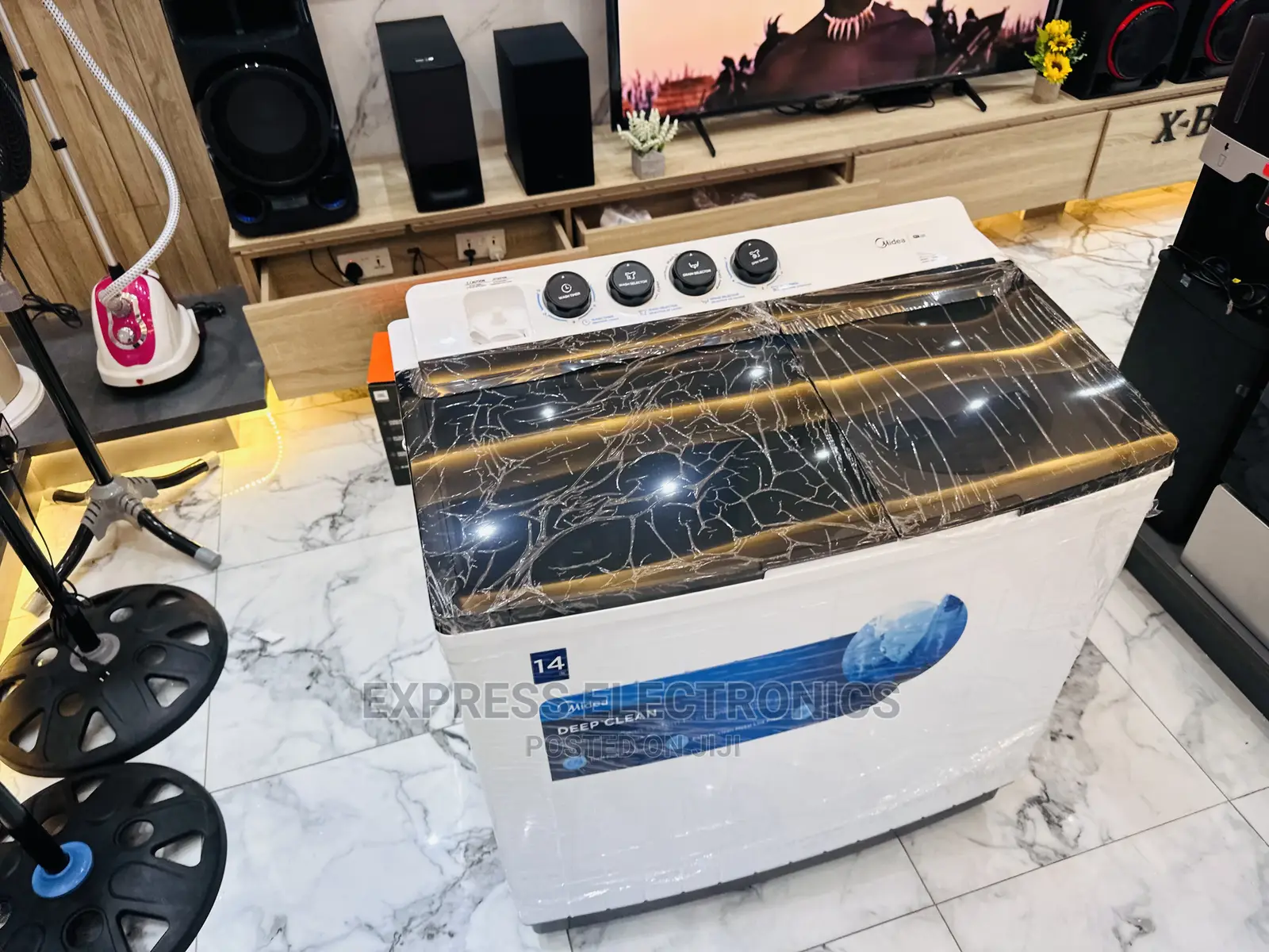 Less Vibration White Midea Topload Washing Machine 12kg