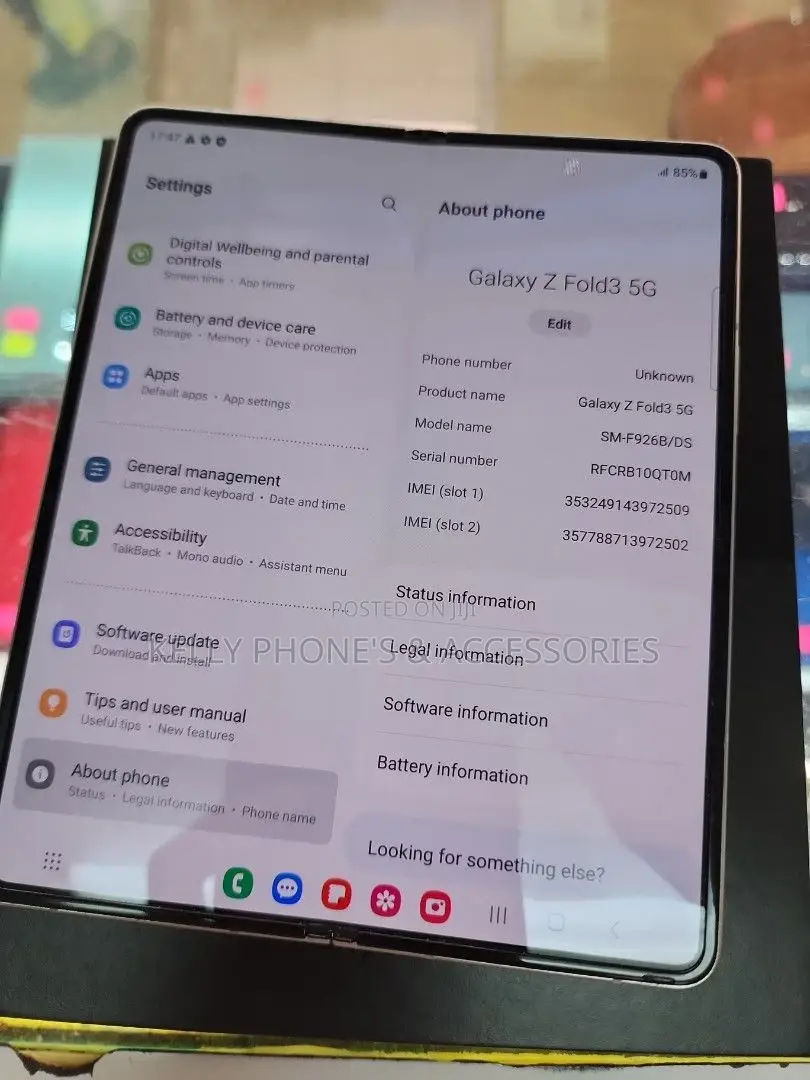 New Samsung Galaxy Z Fold 3 512 GB Black