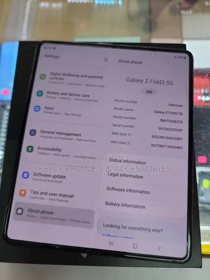 New Samsung Galaxy Z Fold 3 512 GB Black