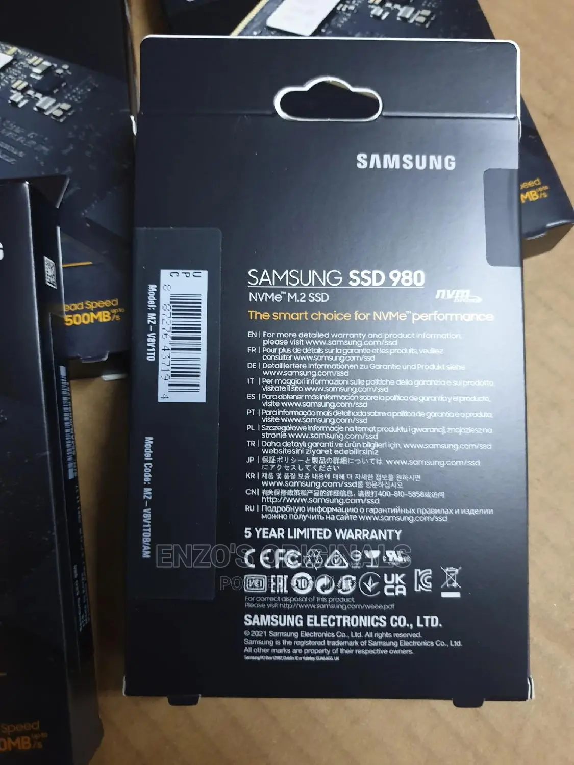 1tb M.2 Nvme Samsung Ssd 980 3500mbs Original Sealed