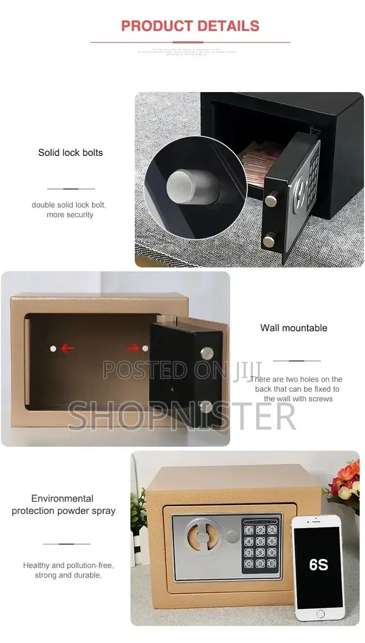 3kg Mini Digital Electronic Keypad Lock Safe Box