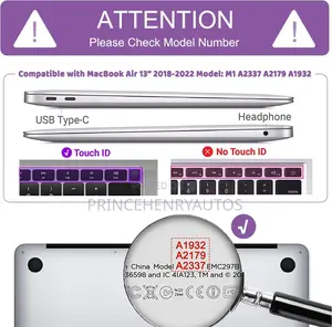 Anban 3in1 Bundle Accessories for Macbook Air 13'' 2018-2022