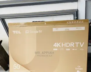 Slim-Sleek Design TCL 50 Inch HDR Smart Google Tv 50p636