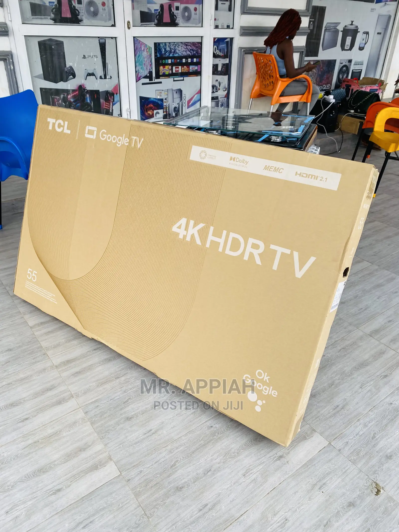 Slim Sleek Design TCL 138.7cm 55” Ultra Hd Smart Led 55p635