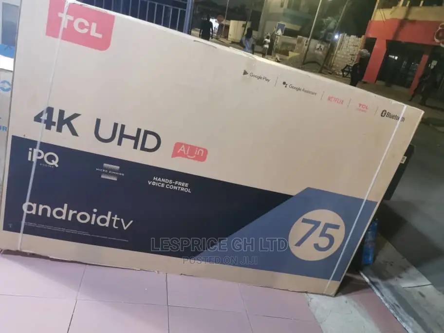 TCL 75” Ipq Uhd Android Smart TV