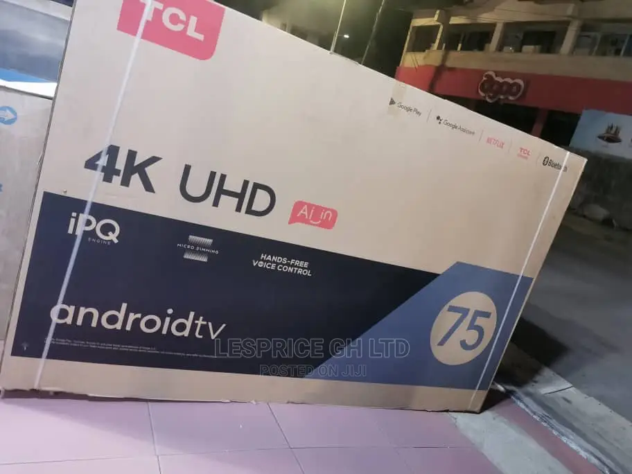TCL 75” Android Smart TV Ai Technology