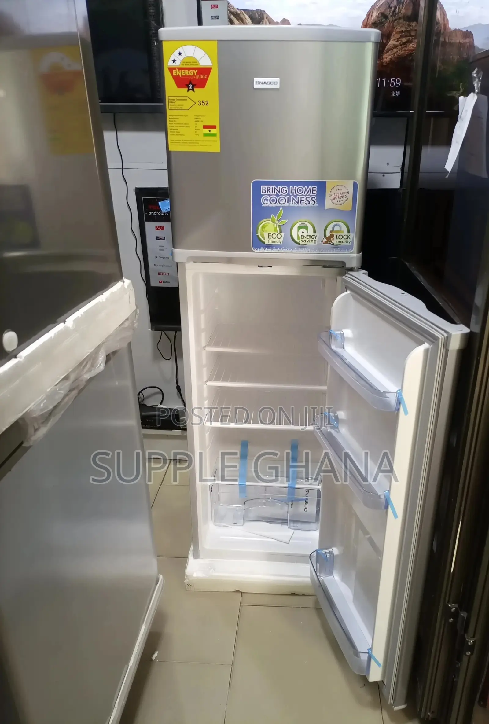 Durable Smart Nasco 222 Fridge Top Freezer Fridge New in Box