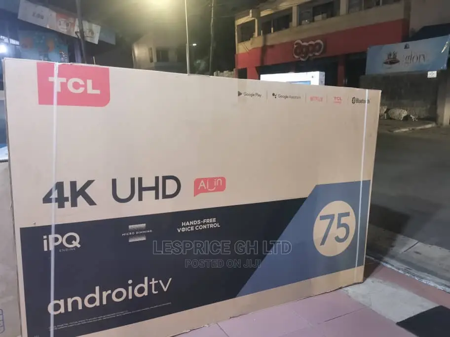 TCL 75” Android Smart Bluetooth TV