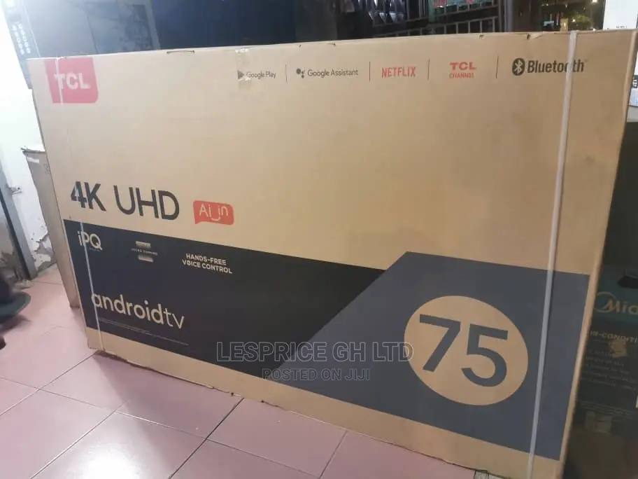 TCL 75” Android Smart// TV Original and Quality
