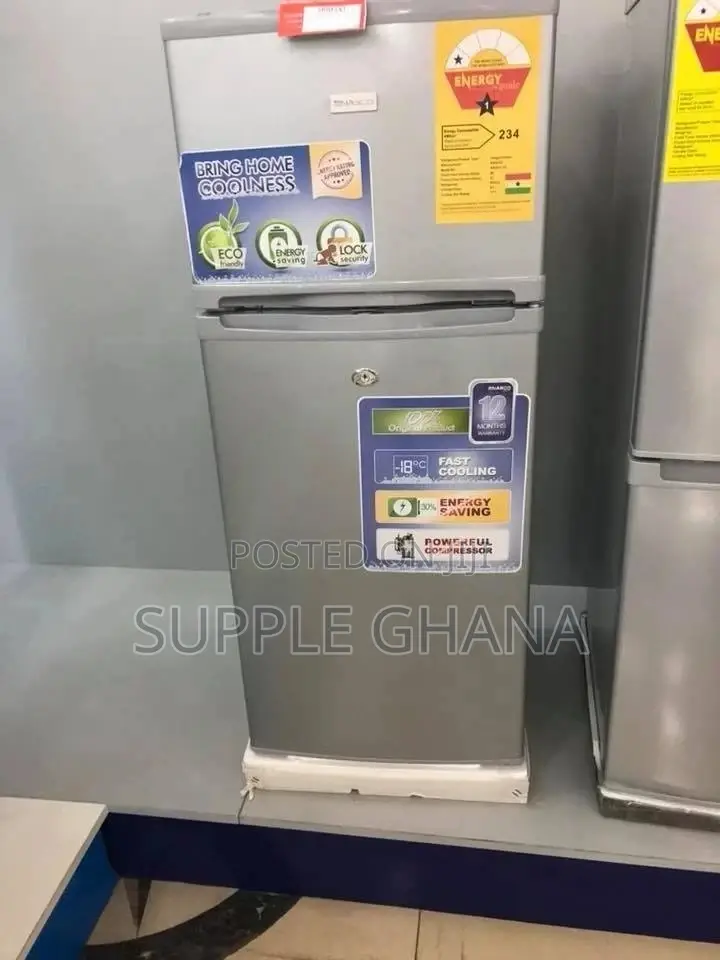 NASCO Fridge 215 Double Door Fridge Top Freezer + Fridge