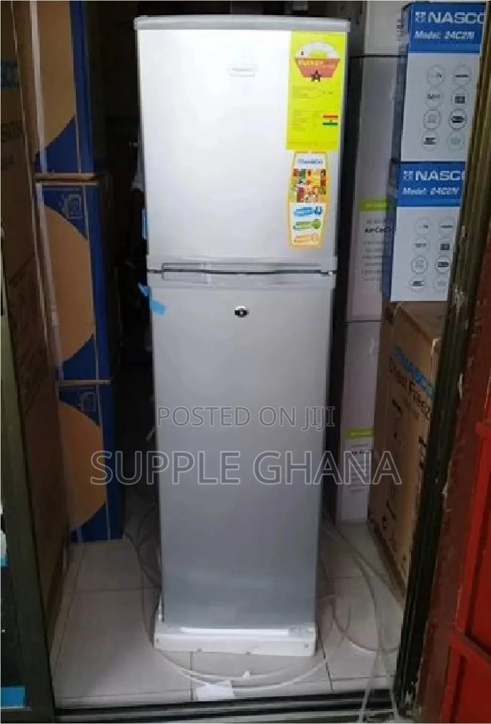 DURABLE at NASCO 222 2 Door Fridge Top Freezer + Fridge