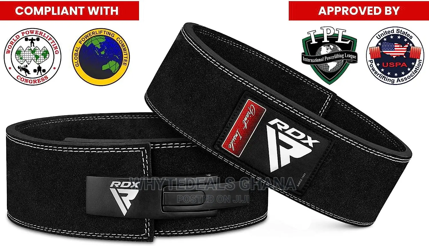 RDX Weightlifting LEVER BUCKLE Belt POWERLIFTING + Deadlifts