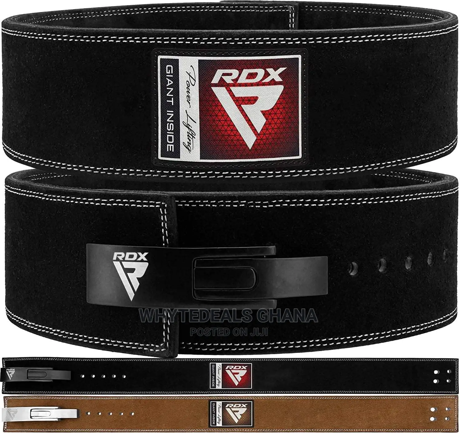 RDX Weightlifting LEVER BUCKLE Belt POWERLIFTING + Deadlifts