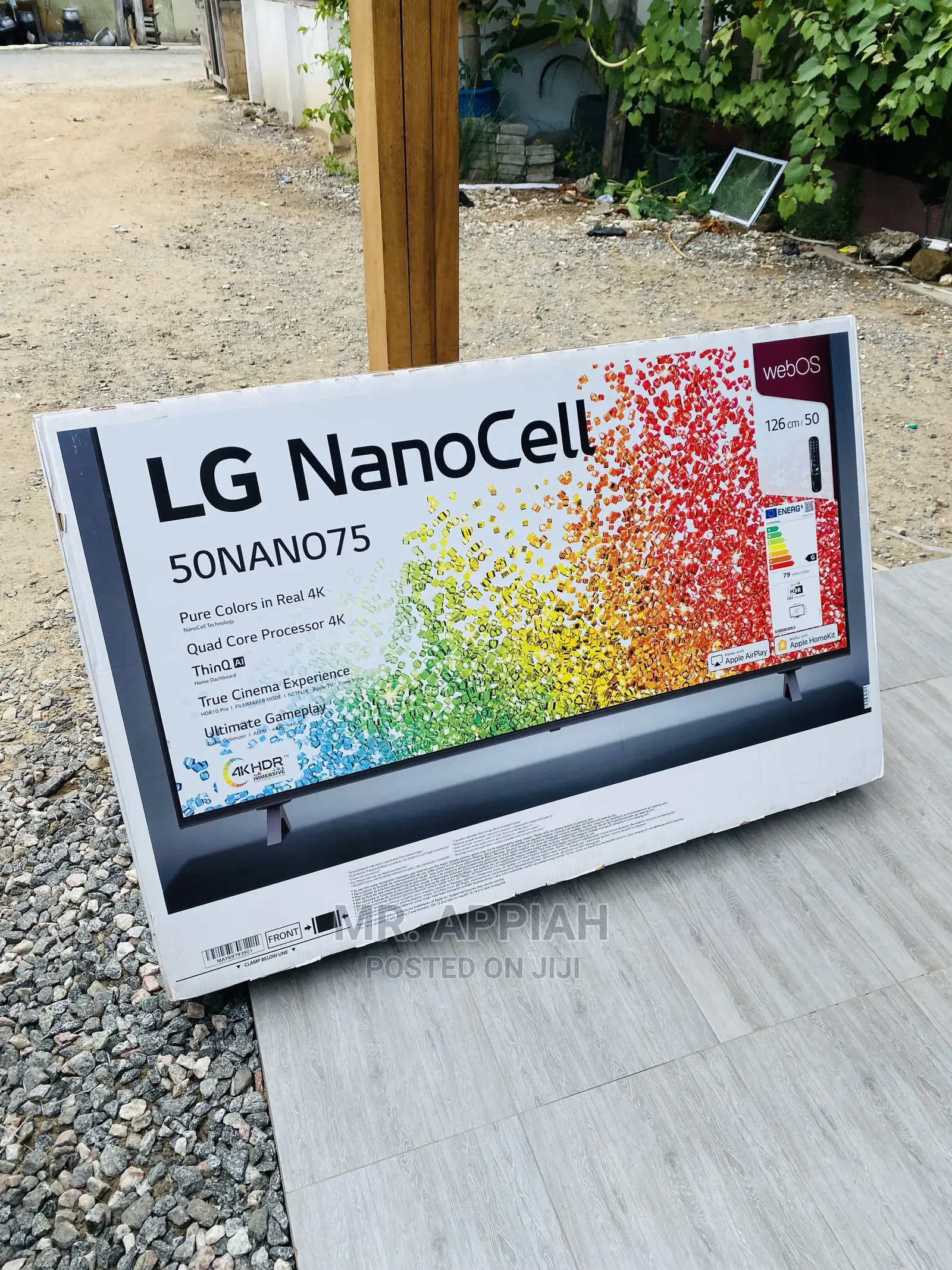 Energy CostSaving LG 50nano75 Smart LED Tv (Black)50”