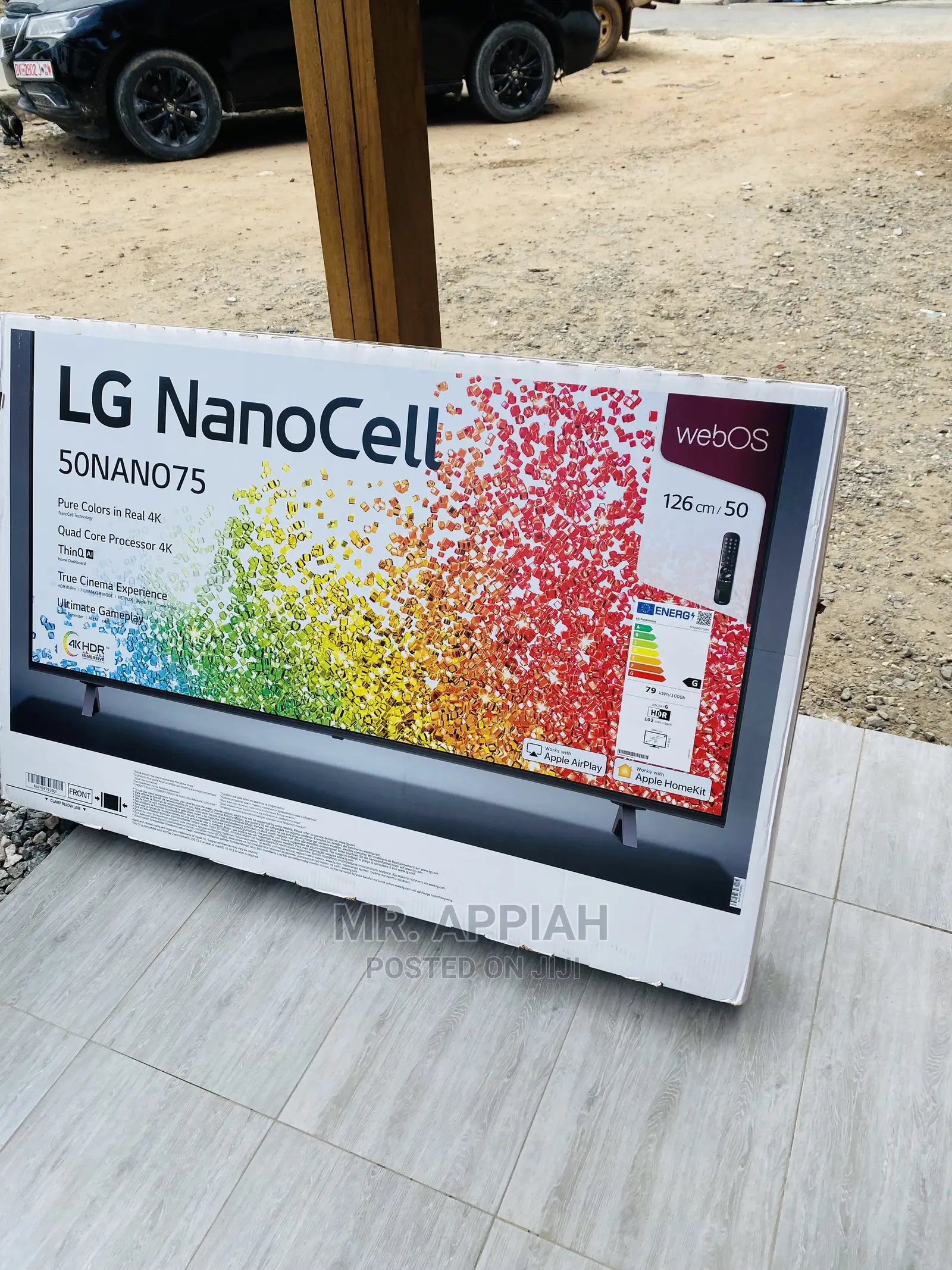 High Quality LG Nanocell 50” 50nano75 HDR LED Tv(Black)