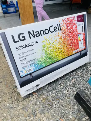 Slim Sleek LG 50nano75 50” Nanocell Real LED Tv(Black)
