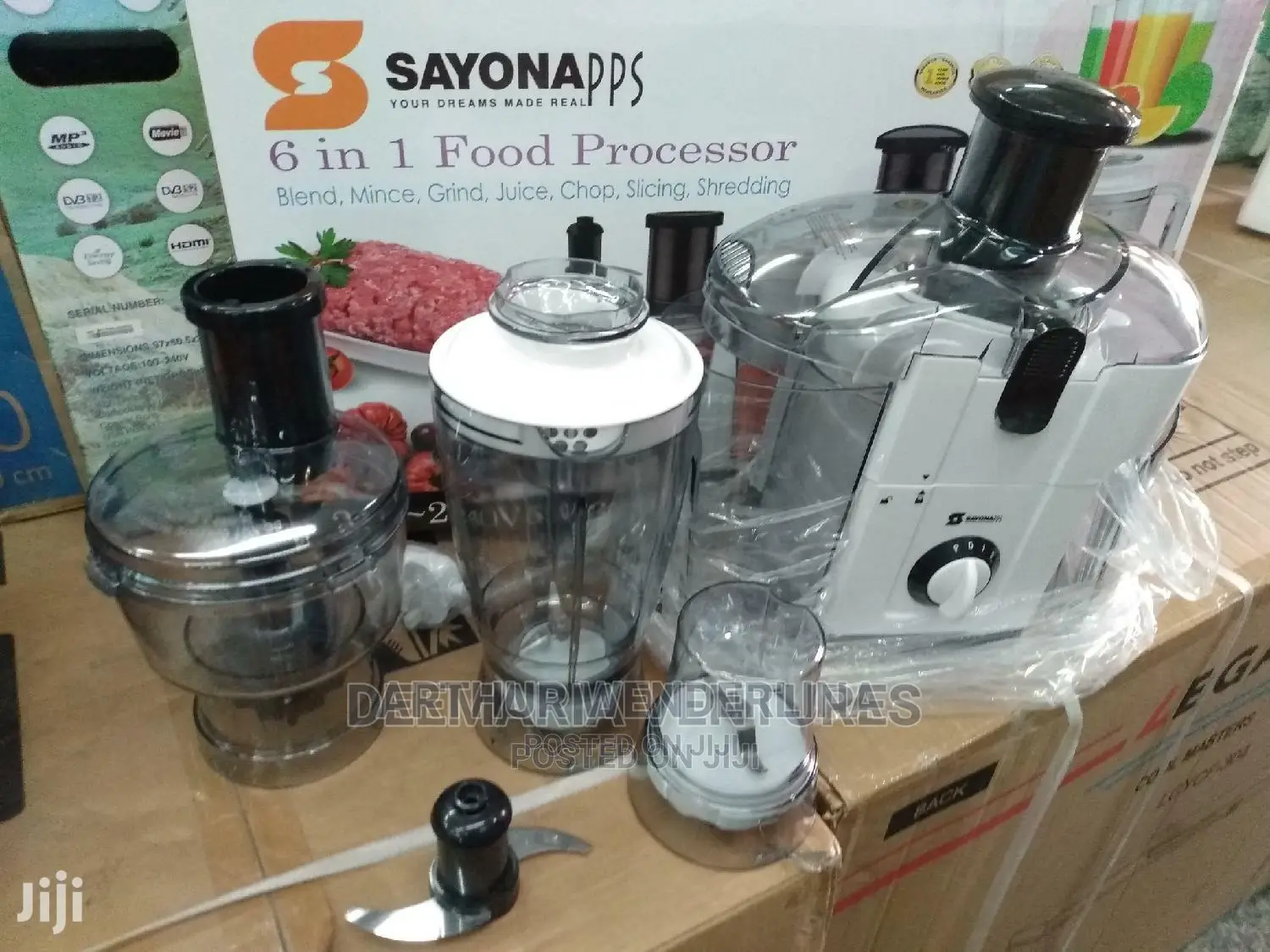 Quality Sayona 6 in 1 Food Processor