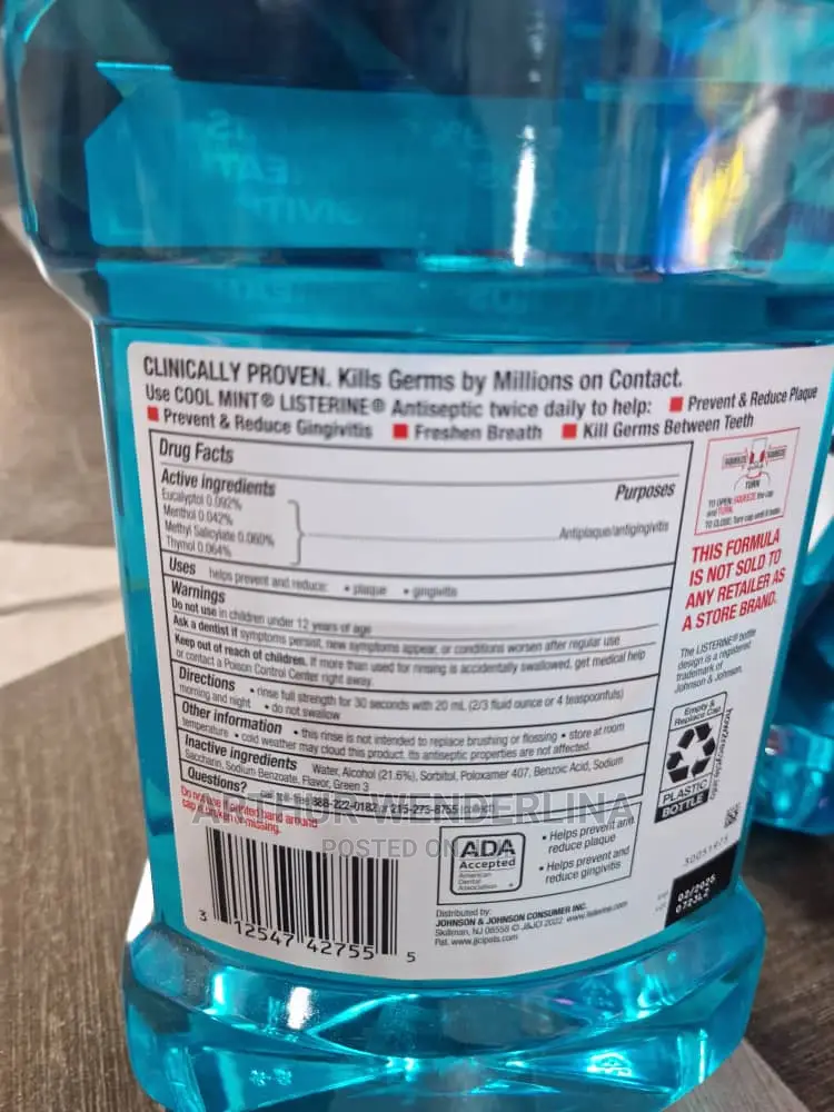 Listerine Total Care Anticavity Fluoride Mouthwash Fresh