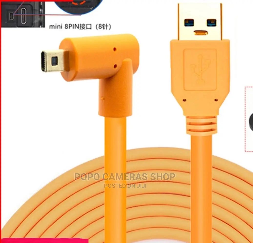Yellow Tethering Cable for All Cameras