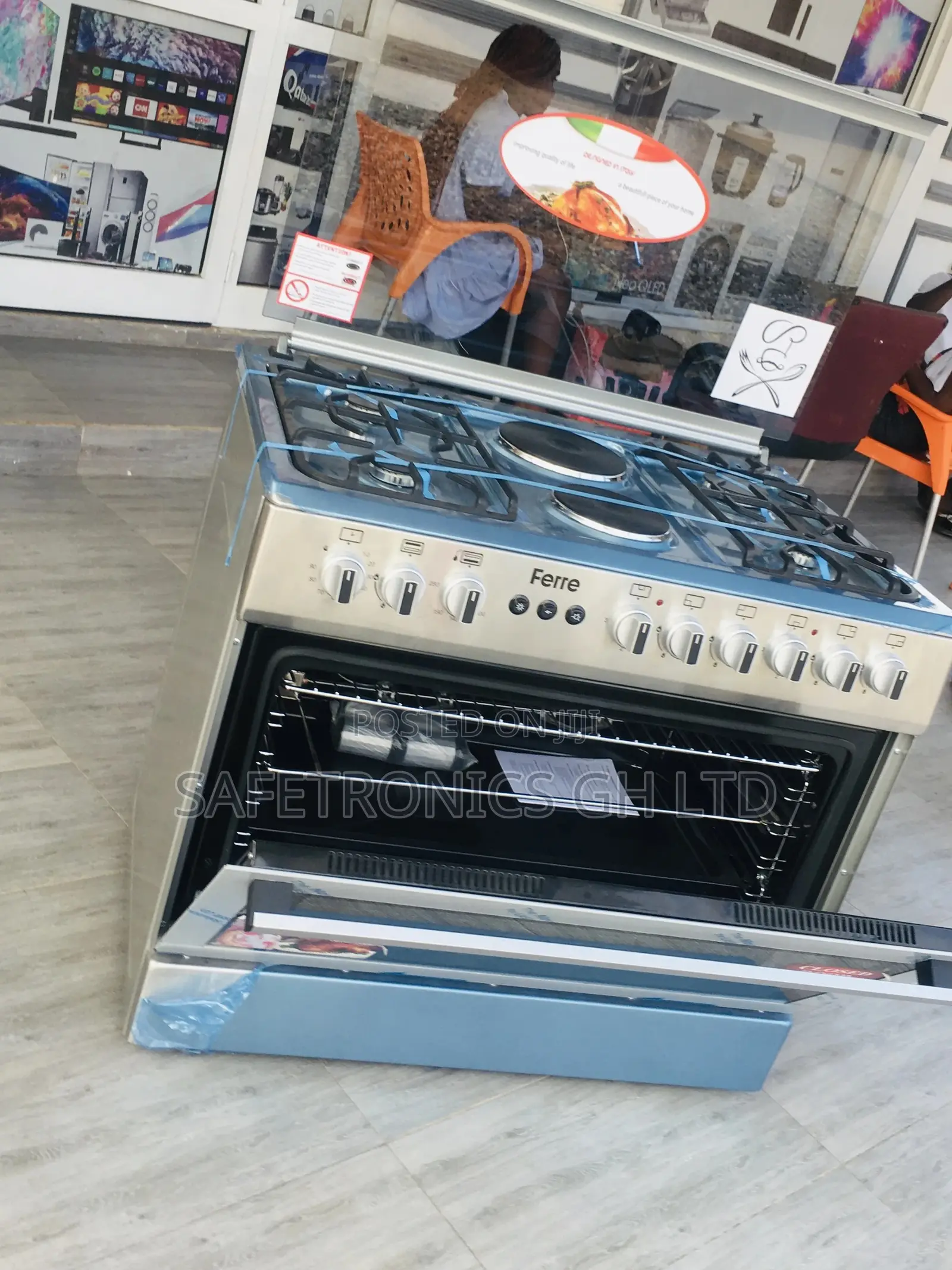 Available  Oven With Grill Ferre 60x90 2 Electri 4 Gas