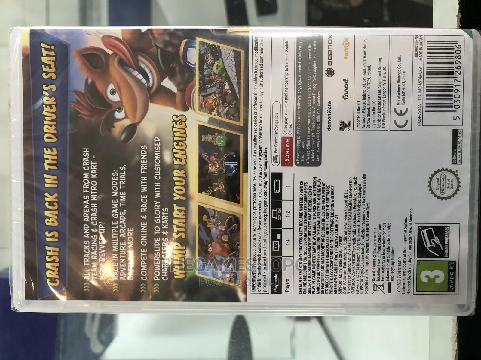 Crash Team Racing. Nintendo Switch