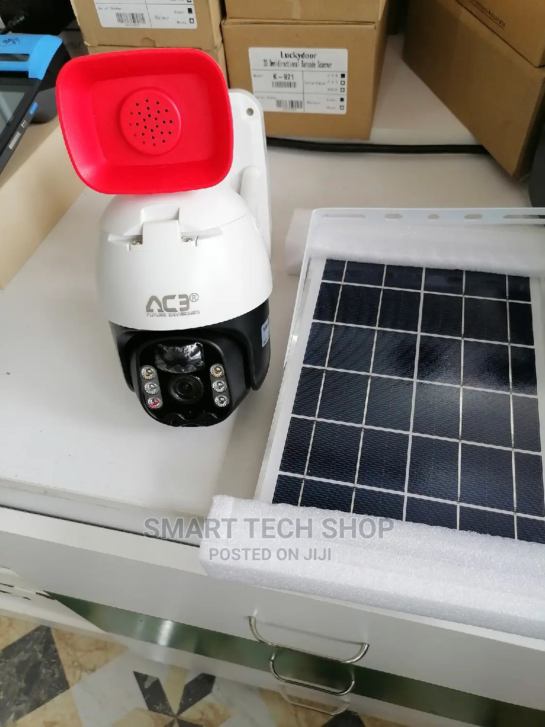 4MP PTZ Camera 4G or Wi-Fi Solar With Battery + Siren