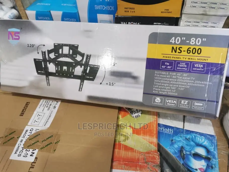 Full Motion TV Wall Bracket High Quality Dual Arm Swivel