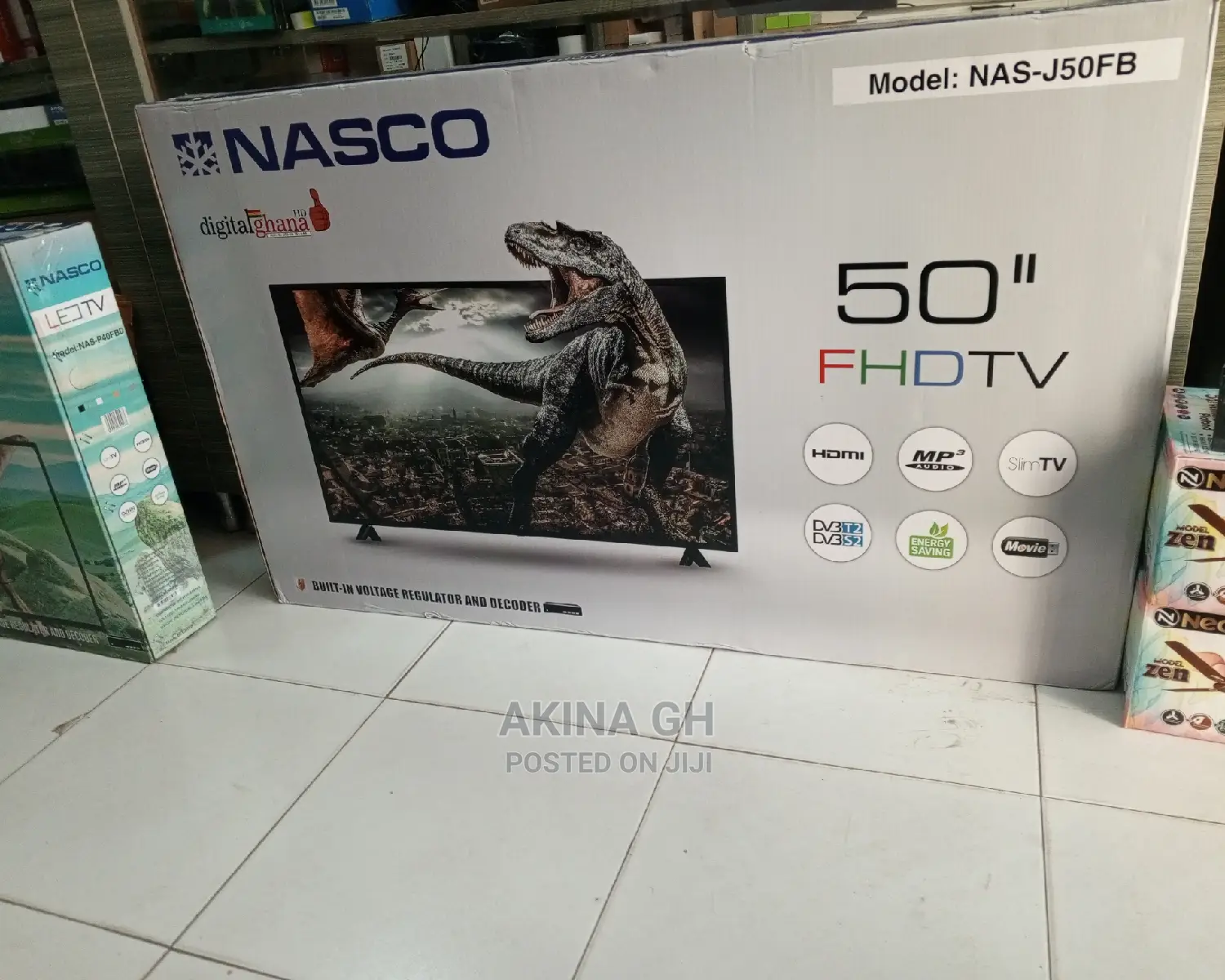 Nasco 50 Inch FHD Tv With Built in Decoder