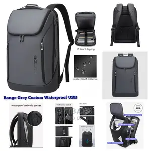 Grey Top-Notch Waterproof Laptop Backpack (FREE DELIVERY)