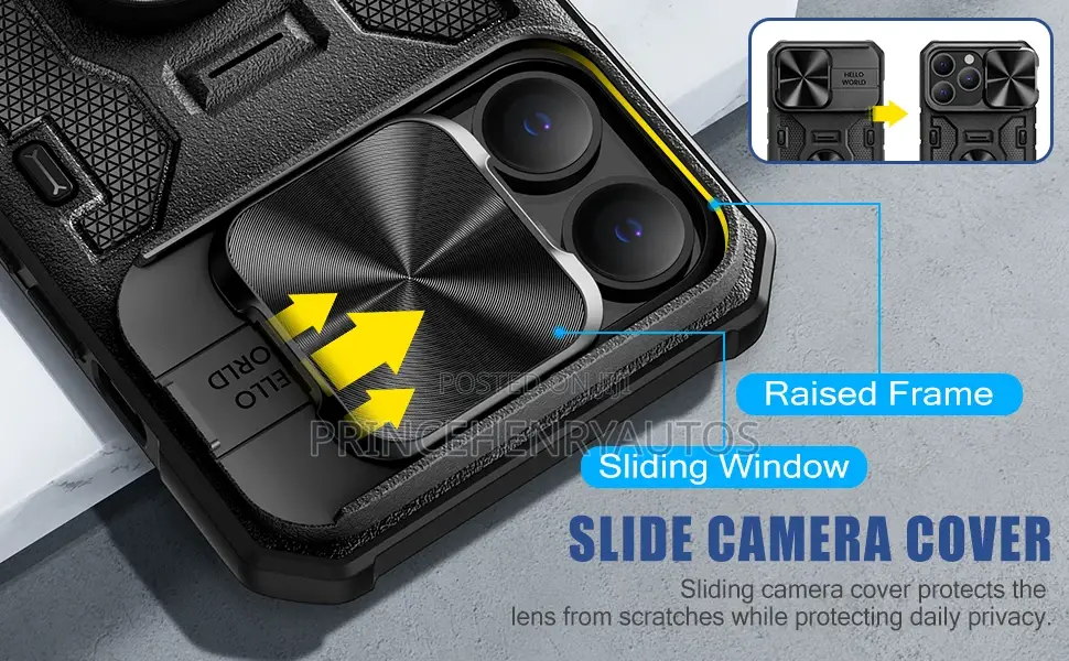 Caka Stand+Slide+Clip Holster for iPhone 14 Pro Case 2022