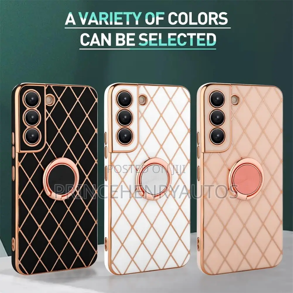 Bonoma Square Electroplate Metal Kickstand Case S22 Plus