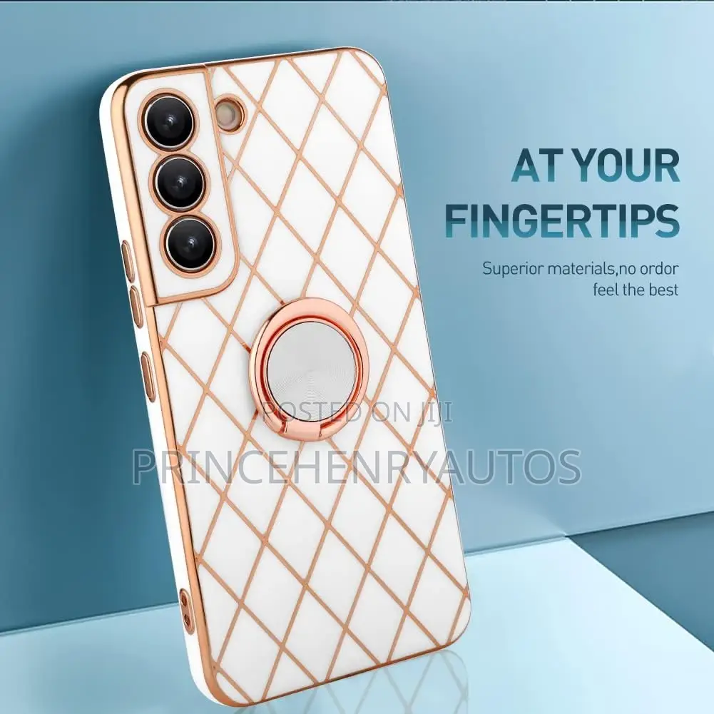 Bonoma Square Electroplate Metal Kickstand Case S22 Plus