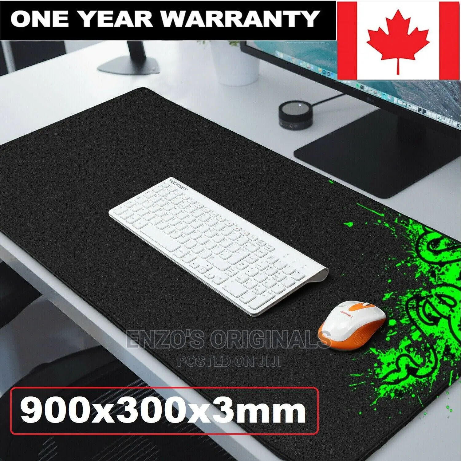 Large Extended Mouse Pad Non Slip 900mm X 400mm