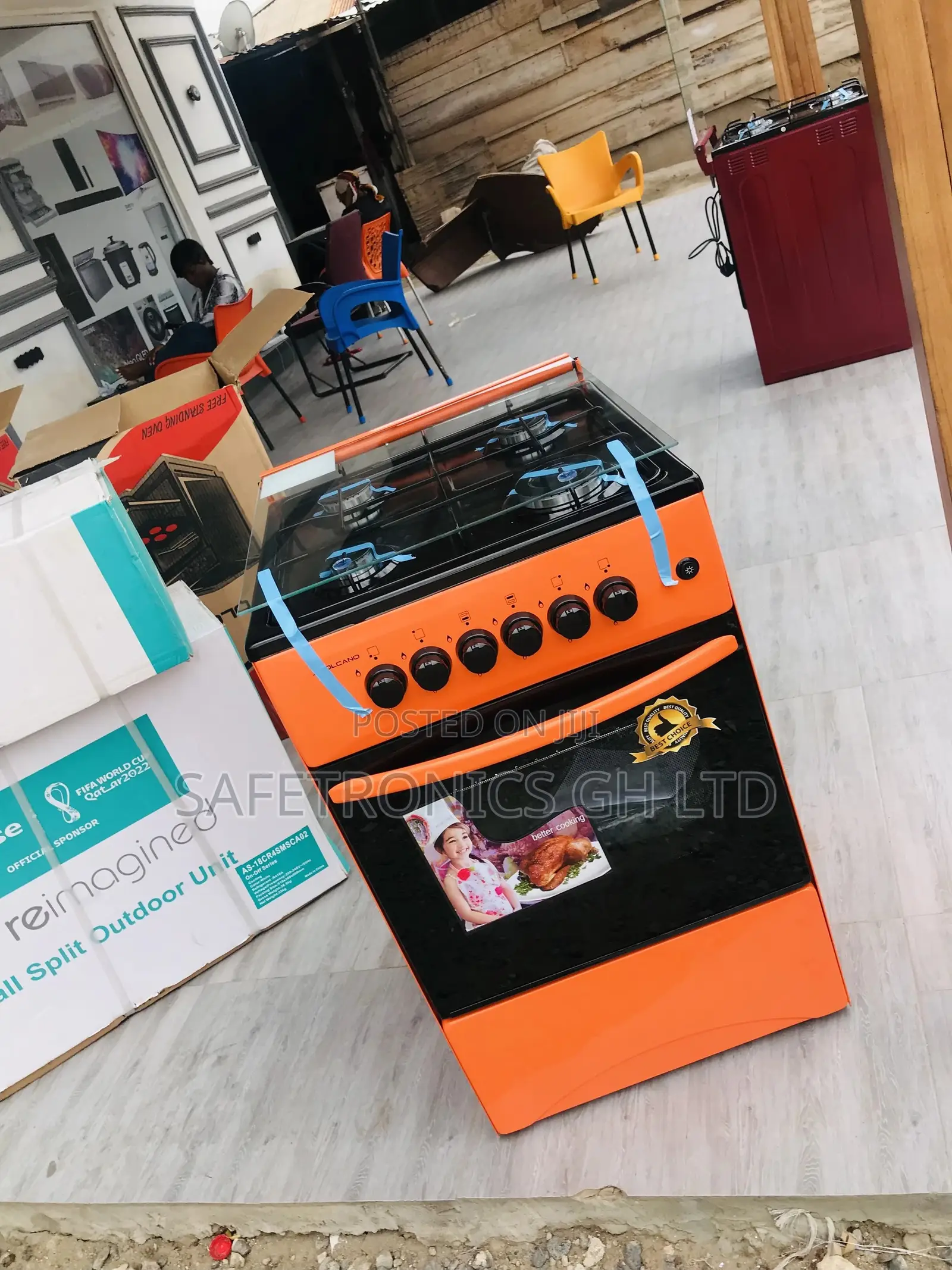 Quality 4 Gas Volcano 50x50 Oven With Grill