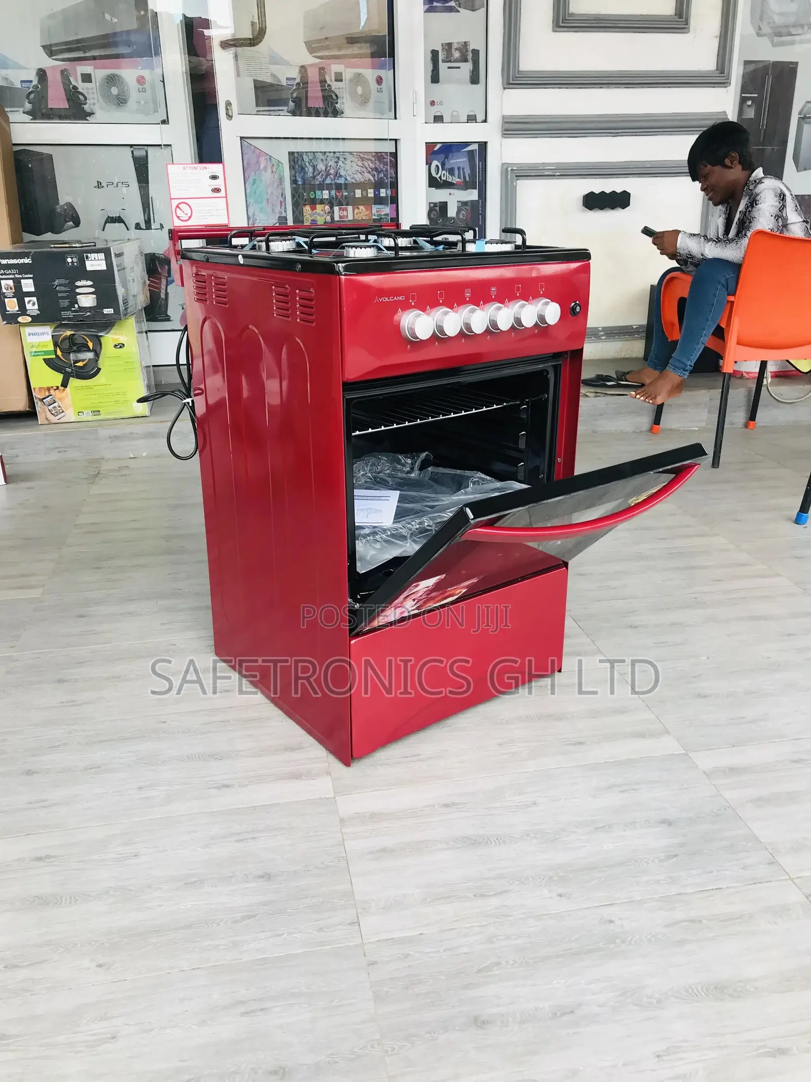 Designed 50x50 4 Gas Oven With Grill Volcano