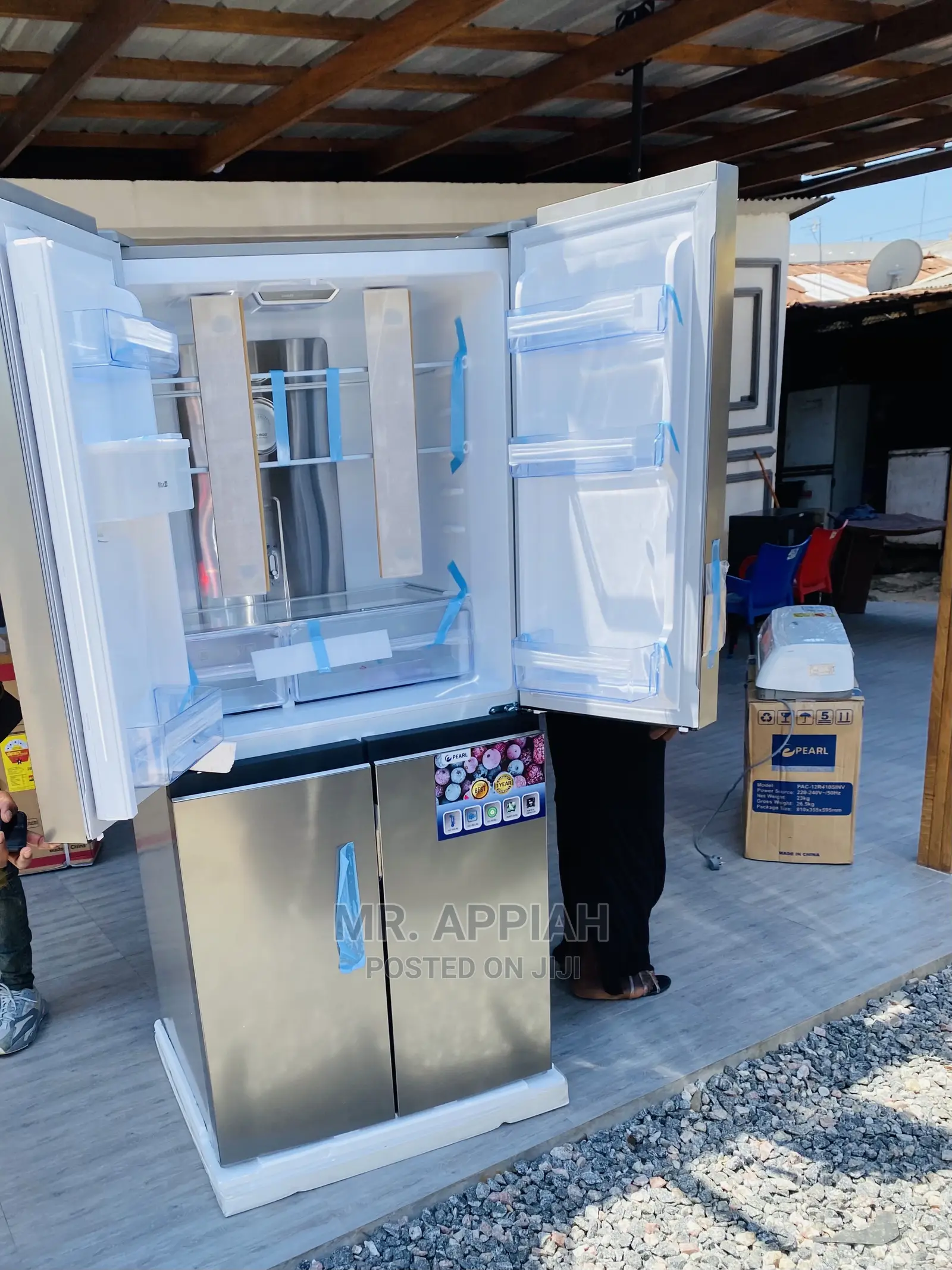 Long Lasting Pearl Pf-6141 Ixwd Side by Side Fridge,
