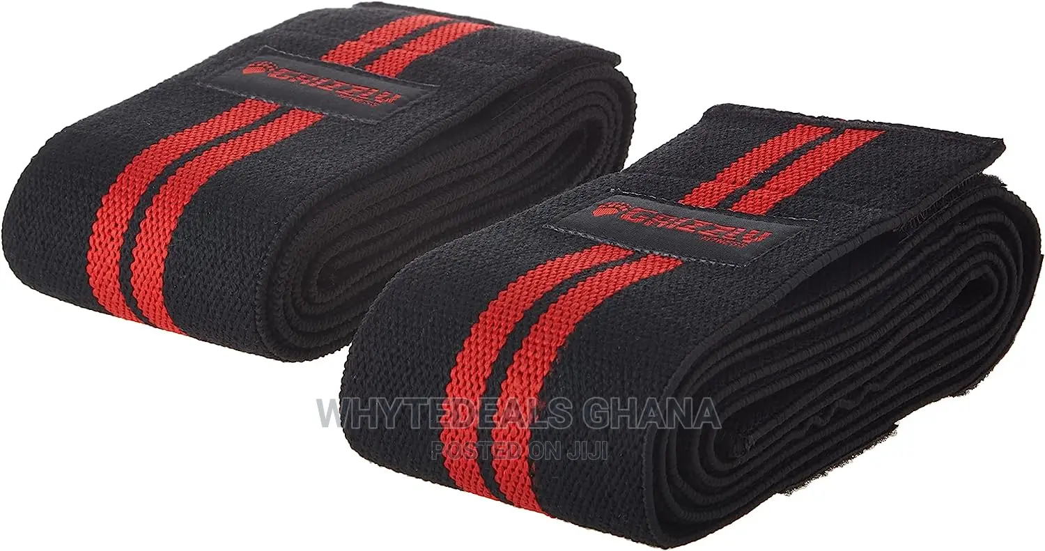 Grizzly Fitness Knee Wrap For Squating, Powerlifting Gym