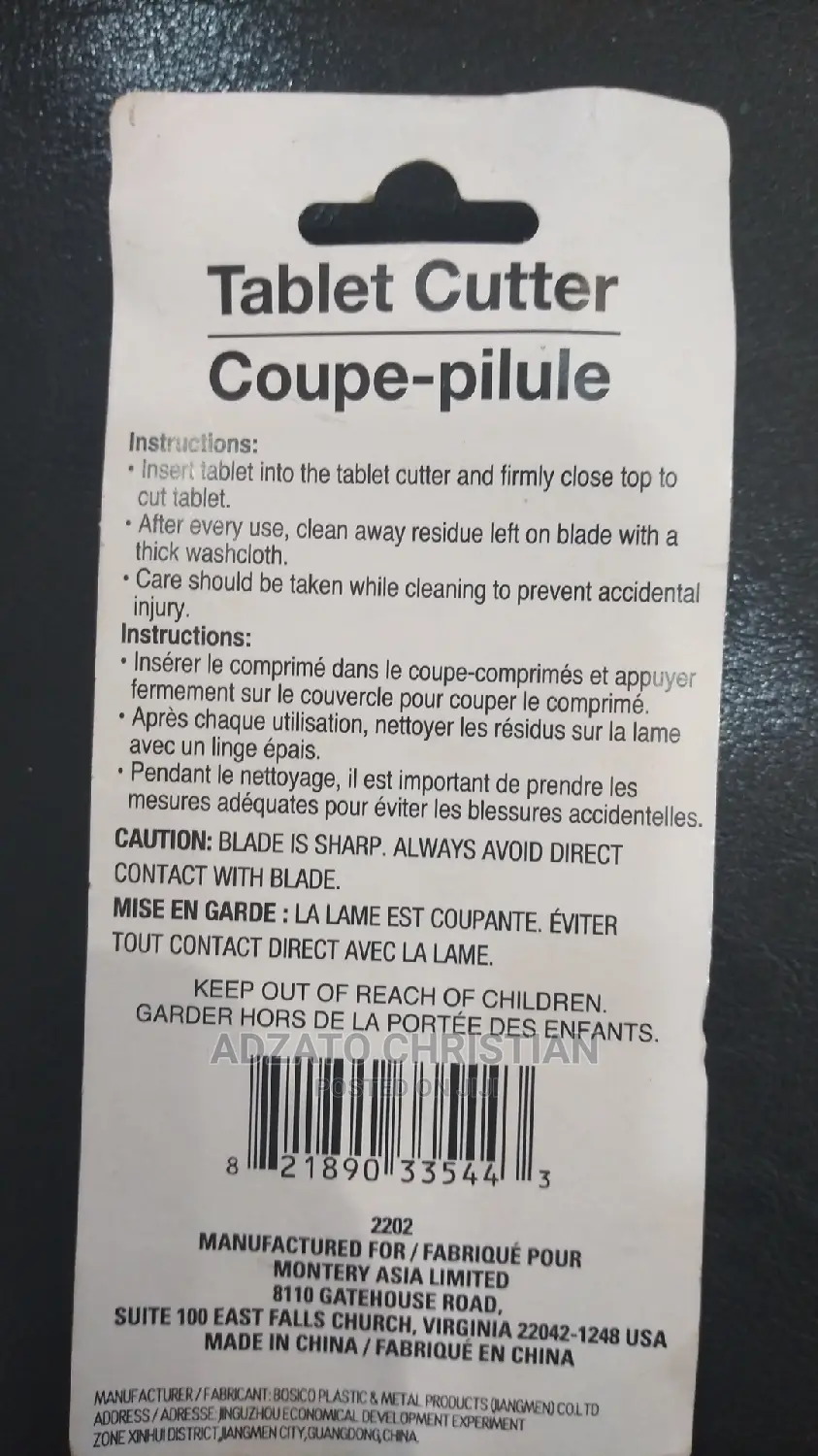 Tablet Cutter