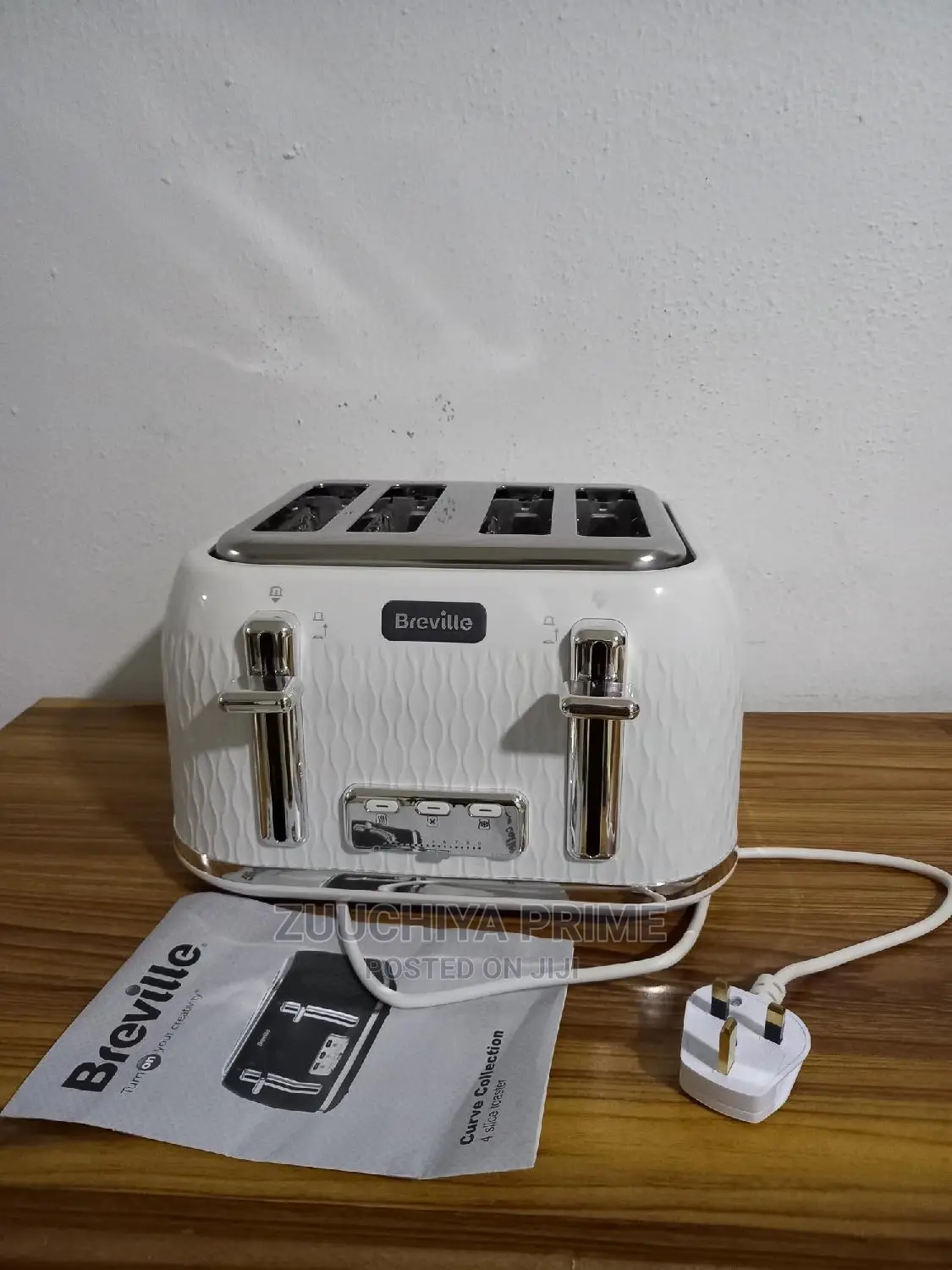 4 Slice White Breville Pop-Up Toaster From Uk