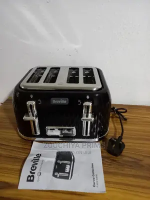 4 Slice Black Breville Pop-Up Toaster From Uk