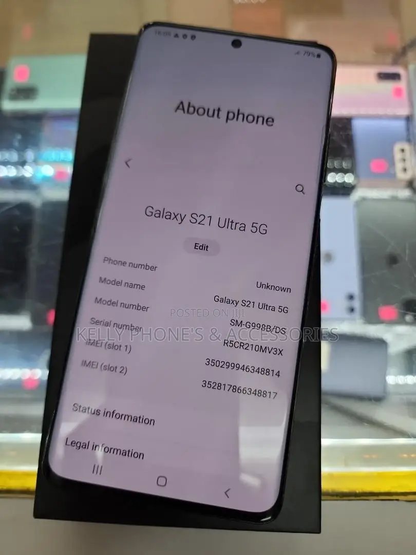 New Samsung Galaxy S21 Ultra 5G 128 GB Black