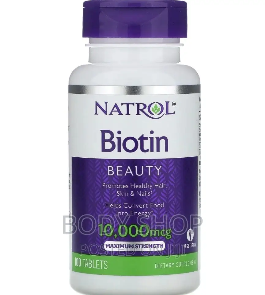 Natrol Biotin / 10,000 MCG / 100 Tabs - Hair , Skin Nails